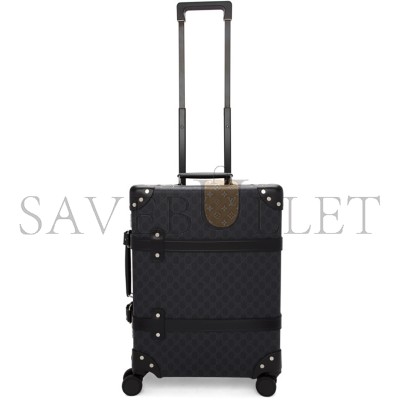 GUCCI BLACK GLOBE-TROTTER EDITION GG CARRY-ON SUITCASE (48*37*17cm)